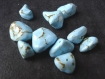 Perles en polymere imitation turquoise