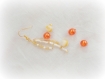 Boucles d'oreilles perles polymere et verre