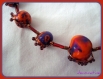Collier variation violette et orange