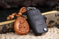 Sculpture en bois pendentif porte-clés, porte-clés de voiture, sculpture sur bois bouddha 4.2cm*3.4cm - shk05 