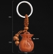 Sculpture en bois pendentif porte-clés, porte-clés de voiture, sculpture sur bois sac d’argent 3.8cm*2.8cm - pmk05 
