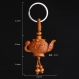 Sculpture en bois pendentif porte-clés, porte-clés de voiture, sculpture sur bois teapot 3.3cm*5.3cm - ltk30 