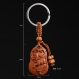 Sculpture en bois pendentif porte-clés, porte-clés de voiture, sculpture sur bois lapin 3.9cm*2.6cm - sxk04 