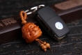 Sculpture en bois pendentif porte-clés, porte-clés de voiture, sculpture sur bois erawan 3.0cm*3.2cm - ltk12 