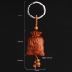 Sculpture en bois pendentif porte-clés, porte-clés de voiture, sculpture sur bois fukubukuro 4.3cm*3.2cm - ltk33 