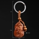 Sculpture en bois pendentif porte-clés, porte-clés de voiture, sculpture sur bois tigre 3.9cm*2.6cm - sxk03 
