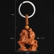 Sculpture en bois pendentif porte-clés, porte-clés de voiture, sculpture sur bois immédiatement singe 4.3cm*4.0cm - ltk27 