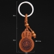 Sculpture en bois pendentif porte-clés, porte-clés de voiture, sculpture sur bois gourd, potins 4.8cm*3.0cm - pmk37 