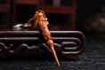 Sculpture en bois pendentif porte-clés, porte-clés de voiture, sculpture sur bois dieu longevity 8.9cm*1.2cm - esk01 
