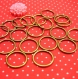 100 jump ring - antique bronze ouverts anneaux sans nickel 14mm x 1.2mm ch1270 