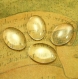 10 verre clair cabochons 14x10mm ch1626 