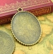 5 réglages camée antique bronze cameo base de lunette 40x30mm ch0447 