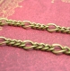 5m laiton chaîne figaro , bronze antique chain link plat 7x4.5mm ch1784 