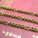 5m laiton chaîne figaro , nickel antique bronze chain grande lien 8x3.5mm ch1828 