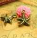 10 breloques en bronze antique starfish charms double face 18x14mm ch1306 