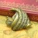 3 breloques en bronze antique tropical fish charms 37x32mm ch0181 