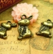 20 breloques en bronze antique little rabbit charms 13x10mm ch1065 