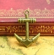 10 breloques en bronze antique anchor charms 28x20mm ch0048 