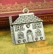 10 breloques argent antique maison charms 30x25mm ch1570 