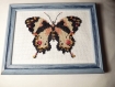 Tres beau tableau papillon brode