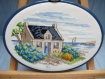 Magnifique maison bretonne brodee main ovale