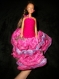 Robe bustier rose pour poupée barbie 