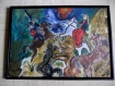49.tableau peinture-combat - peinture acrylique sur toile - 51x71cm 