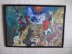 49.tableau peinture-combat - peinture acrylique sur toile - 51x71cm 