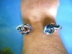 Bracelet chaîne avec en fil d'aluminium.bracelet avec chaîne en métal !!!bracelet fantaisie 