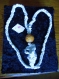 Collier macramé avec perles céramique et de fil de coton !!collier fantaisie perles très tendance . 