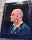 33.tableau peinture-portrait d'un vieil homme peinture, 46x38 cm tableau - compositions et créations réalisées avec de peinture 