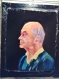 33.tableau peinture-portrait d'un vieil homme peinture, 46x38 cm tableau - compositions et créations réalisées avec de peinture 