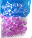 Sachet de 37 gros acrylique cristaux rose-blanche de glace pour décoration 