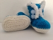 Chaussons/bottines en crochet pour bébé 0 à 6 mois 