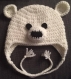 Fait a la commande : bonnet bébé ou enfant ours 