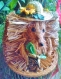 Statuette hérisson en paille et chapeaux en paille-décoration de printemps pour votre maison 