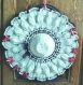 Chapeau en coton au crochet blanc pour décoration 