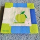 Lot de 5 serviettes en papier motif "pomme vert"3 plis 25x25cm 