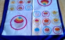 Lot de 5 serviette papier cupcakes aux fruits 33 cm x 33 cm 3 plis 