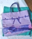Sac à main violet cabas en tissu-canevas-sac bandoulière femme 