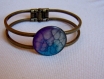 Bracelet bronze prisme violet