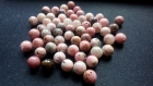 20 perles rondes pierre naturelle 8mm rhodonite a2006 