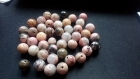 5 perles rondes pierre naturelle 12mm rhodonite a2015 