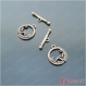 20 fermoirs toggle bronze, o: 17mm, t: 23mm d20086 