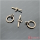 10 fermoirs toggle bronze, o: 17mm, t: 26mm d20136 