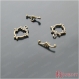 20 fermoirs toggle bronze, o: 16*15mm, t: 17mm d20139 