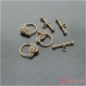 20 fermoirs toggle bronze, o: 20*15mm d20276 