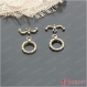 10 fermoirs toggle bronze, o: 13mm, t: 18mm d20958 