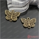 10 breloques en bronze 25 * 20mm papillon d24167 