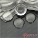10 rondes patch joyau de verre 19.5mm h22138 
